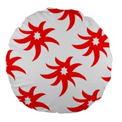 Star Figure Form Pattern Structure Large 18  Premium Round Cushions by Nexatart