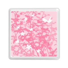 Plant Flowers Bird Spring Memory Card Reader (square) 