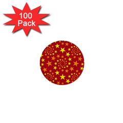 Star Stars Pattern Design 1  Mini Buttons (100 Pack)  by Nexatart