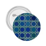 Circles Abstract Blue Pattern 2.25  Buttons Front