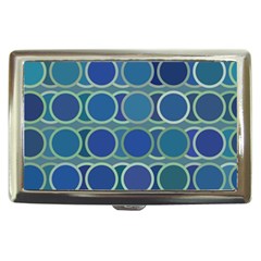 Circles Abstract Blue Pattern Cigarette Money Cases