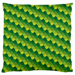 Dragon Scale Scales Pattern Large Cushion Case (two Sides) by Nexatart