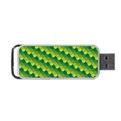 Dragon Scale Scales Pattern Portable Usb Flash (two Sides) by Nexatart