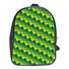 Dragon Scale Scales Pattern School Bags (xl)  by Nexatart