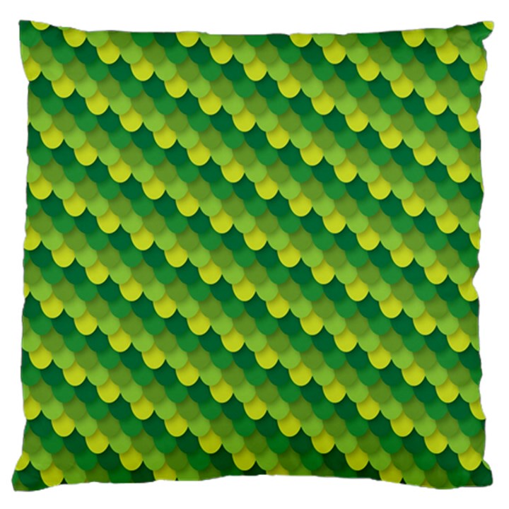 Dragon Scale Scales Pattern Large Flano Cushion Case (One Side)