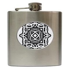 Celtic Draw Drawing Hand Draw Hip Flask (6 Oz) by Nexatart