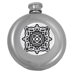 Celtic Draw Drawing Hand Draw Round Hip Flask (5 Oz) by Nexatart