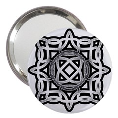 Celtic Draw Drawing Hand Draw 3  Handbag Mirrors by Nexatart