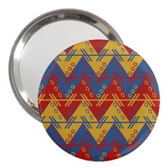 Aztec Traditional Ethnic Pattern 3  Handbag Mirrors