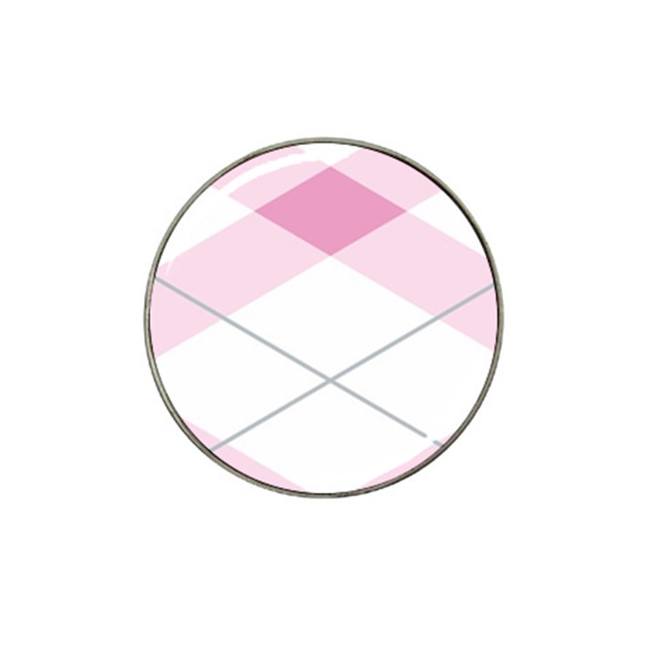 Tablecloth Stripes Diamonds Pink Hat Clip Ball Marker