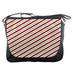 Stripes Striped Design Pattern Messenger Bags by Nexatart