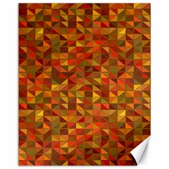 Gold Mosaic Background Pattern Canvas 11  X 14   by Nexatart