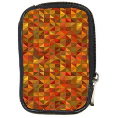 Gold Mosaic Background Pattern Compact Camera Cases by Nexatart