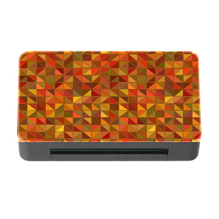 Gold Mosaic Background Pattern Memory Card Reader with CF