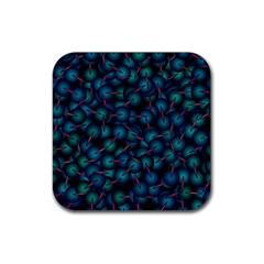 Background Abstract Textile Design Rubber Coaster (square)  by Nexatart