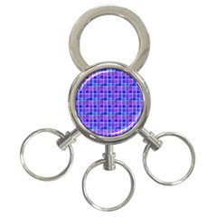 Background Mosaic Purple Blue 3-ring Key Chains by Nexatart