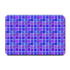 Background Mosaic Purple Blue Small Doormat 