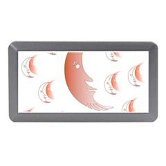 Moon Moonface Pattern Outlines Memory Card Reader (mini)