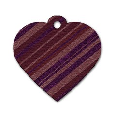 Stripes Course Texture Background Dog Tag Heart (two Sides) by Nexatart