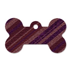 Stripes Course Texture Background Dog Tag Bone (one Side)
