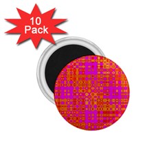 Pink Orange Bright Abstract 1 75  Magnets (10 Pack)  by Nexatart