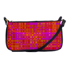 Pink Orange Bright Abstract Shoulder Clutch Bags by Nexatart