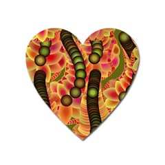 Abstract Background Digital Green Heart Magnet by Nexatart