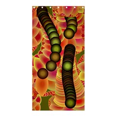 Abstract Background Digital Green Shower Curtain 36  X 72  (stall)  by Nexatart