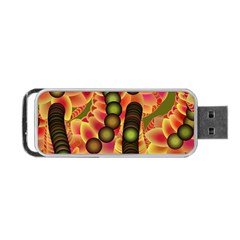 Abstract Background Digital Green Portable Usb Flash (one Side)