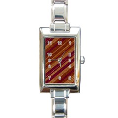 Stripes Course Texture Background Rectangle Italian Charm Watch by Nexatart