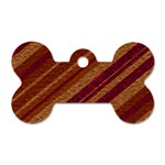 Stripes Course Texture Background Dog Tag Bone (Two Sides) Front