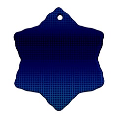 Blue Dot Ornament (snowflake) by PhotoNOLA