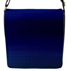 Blue Dot Flap Messenger Bag (s) by PhotoNOLA