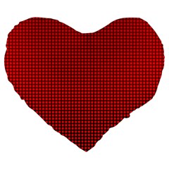 Redc Large 19  Premium Flano Heart Shape Cushions by PhotoNOLA