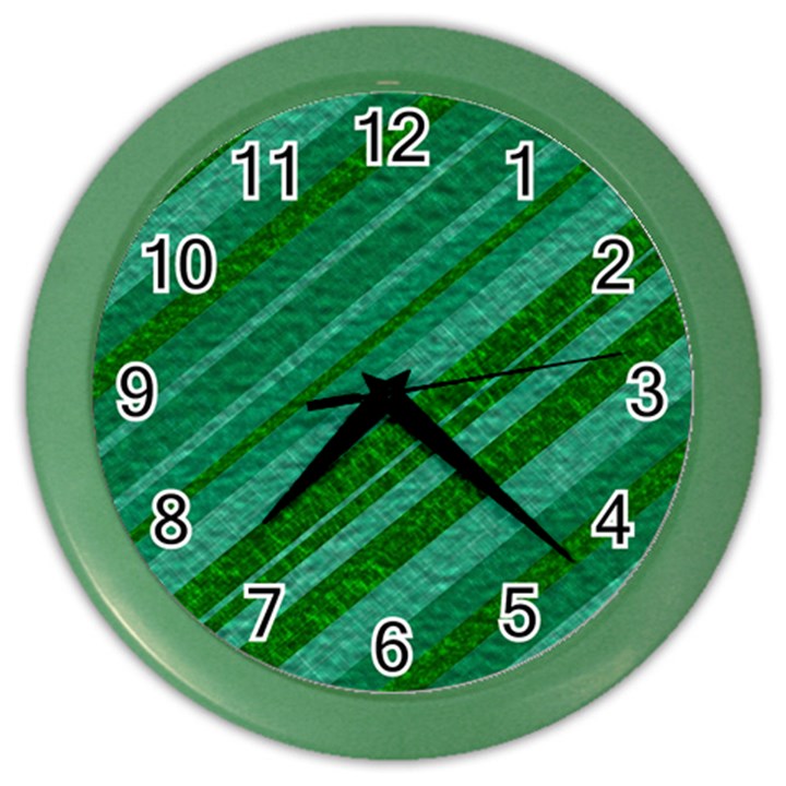 Stripes Course Texture Background Color Wall Clocks