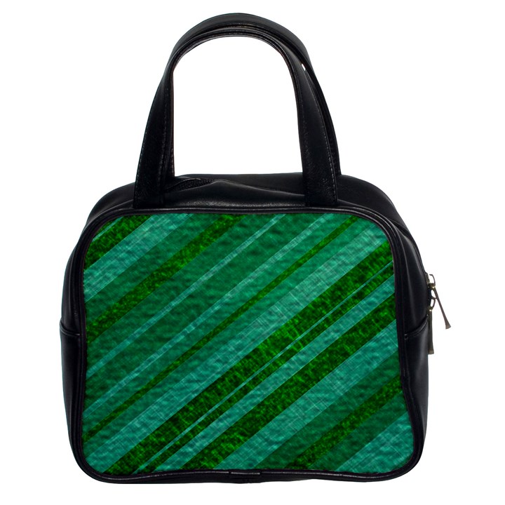 Stripes Course Texture Background Classic Handbags (2 Sides)