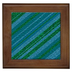 Stripes Course Texture Background Framed Tiles by Nexatart