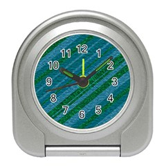Stripes Course Texture Background Travel Alarm Clocks