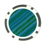 Stripes Course Texture Background Poker Chip Card Guard (10 pack) Back