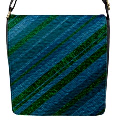 Stripes Course Texture Background Flap Messenger Bag (s) by Nexatart
