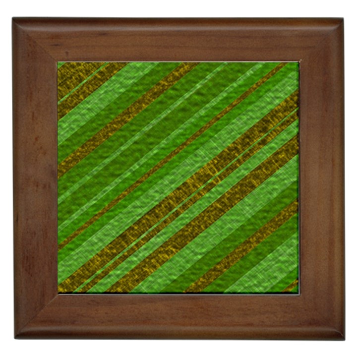 Stripes Course Texture Background Framed Tiles