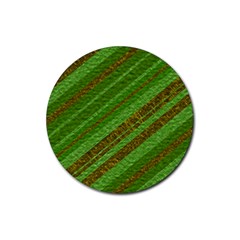 Stripes Course Texture Background Rubber Coaster (round)  by Nexatart