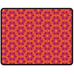 Pattern Abstract Floral Bright Double Sided Fleece Blanket (medium) 