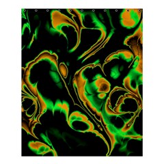 Glowing Fractal A Shower Curtain 60  X 72  (medium)  by Fractalworld