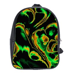 Glowing Fractal A School Bags (xl)  by Fractalworld