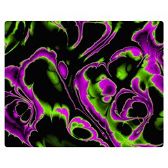 Glowing Fractal B Double Sided Flano Blanket (medium)  by Fractalworld