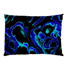 Glowing Fractal C Pillow Case (two Sides) by Fractalworld