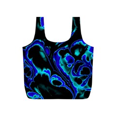 Glowing Fractal C Full Print Recycle Bags (s)  by Fractalworld