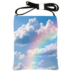 Sky Pattern Shoulder Sling Bags by Valentinaart