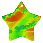 Sky pattern Star Ornament (Two Sides) Back